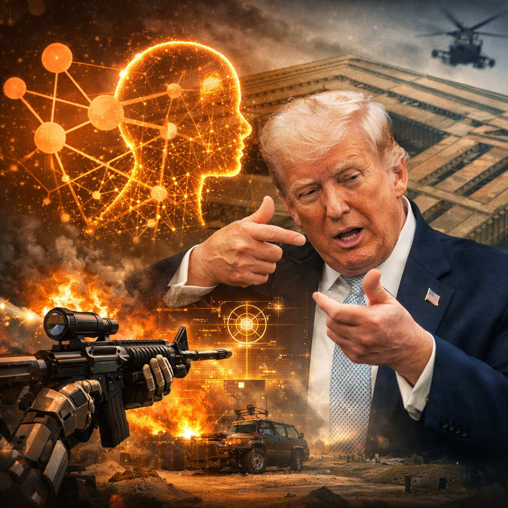 Portada conceptual sobre el conflicto entre Anthropic, la IA militar y el Pentágono