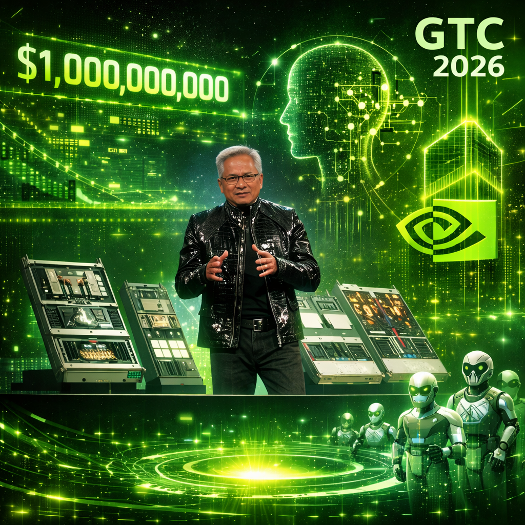 Representación visual de Nvidia en GTC 2026 y su apuesta por la inferencia y los agentes de IA